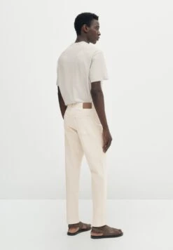 Massimo Dutti Jeans Tapered Fit - Beige -Massimo Dutti Shop 4c9a16a232324f958aa1bd4c33692029