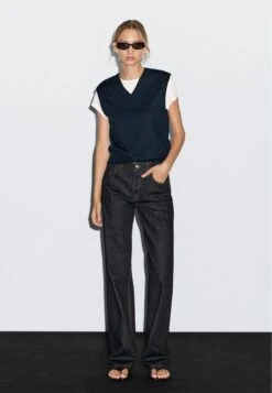 Massimo Dutti MID-RISE - Wide Leg - Dark Blue 18 Massimo Dutti MID-RISE - Wide Leg - Dark Blue -Massimo Dutti Shop 4ca000ca4c4a419fbf5fc43f90a5ee48