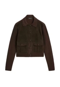 Massimo Dutti CONTRAST AND SHEEPSKIN - Summer Jacket - Dark Brown -Massimo Dutti Shop 4cd678881f074605a9dacab8391ff3ca