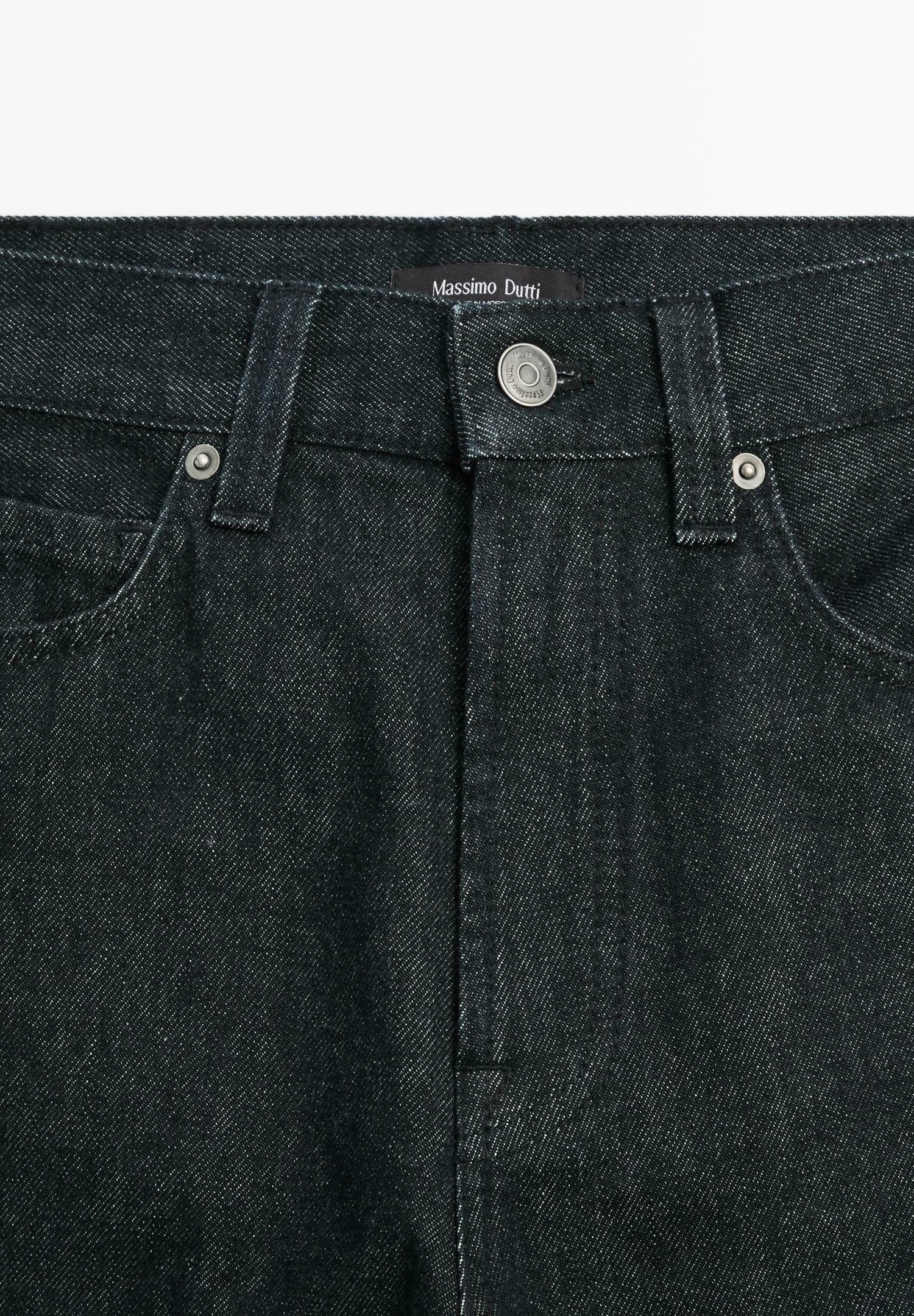 Massimo Dutti HIGH-WAIST WITH FRAYED HEMS - Straight Leg Jeans - Royal Blue 12 Massimo Dutti HIGH-WAIST WITH FRAYED HEMS - Straight Leg Jeans - Royal Blue - Image 10