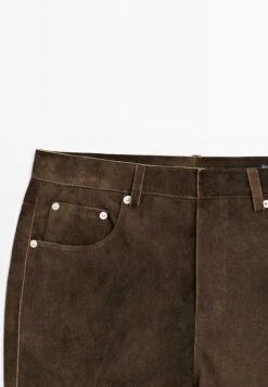 Massimo Dutti SUEDE FINISH - Leather Trousers - Dark Brown 17 Massimo Dutti SUEDE FINISH - Leather Trousers - Dark Brown -Massimo Dutti Shop 4d0d6cfb8e944622aec69627e2d5f3d4