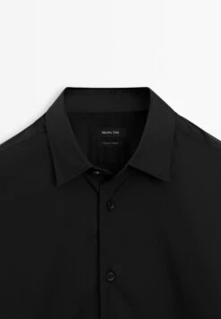 Massimo Dutti SLIM FIT STRETCH LONG SLEEVE - Shirt - Black -Massimo Dutti Shop 4d178e7efc6b4db198f9cb4491326d16