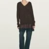 Massimo Dutti WITH CONTRAST - Jumper Dress - Dark Brown -Massimo Dutti Shop 4d394d64b0314903b1f701688931fb78