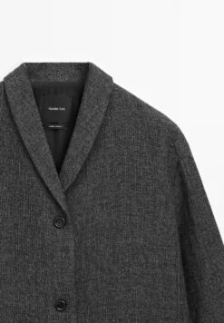 Massimo Dutti MID-LENGTH WITH LAPEL COLLAR - Classic Coat - Grey -Massimo Dutti Shop 4d6804daacea48558747a386956235bc