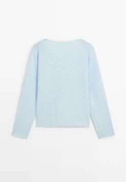 Massimo Dutti BOAT NECK WITH RAGLAN SLEEVE - Jumper - Blue -Massimo Dutti Shop 4d7a91f8e596486ba099194e2172fcf6