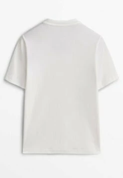 Massimo Dutti Basic T-Shirt - Beige -Massimo Dutti Shop 4d7badf8064f4129a25e5917745becc2