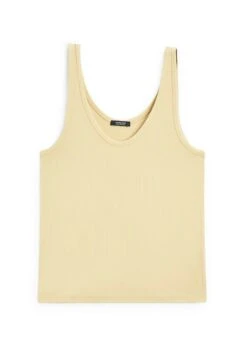 Massimo Dutti RIBBED STRAPPY SLEEVELESS - Top - Brown -Massimo Dutti Shop 4dcaa26305644f9cb41c94c11b864555 1