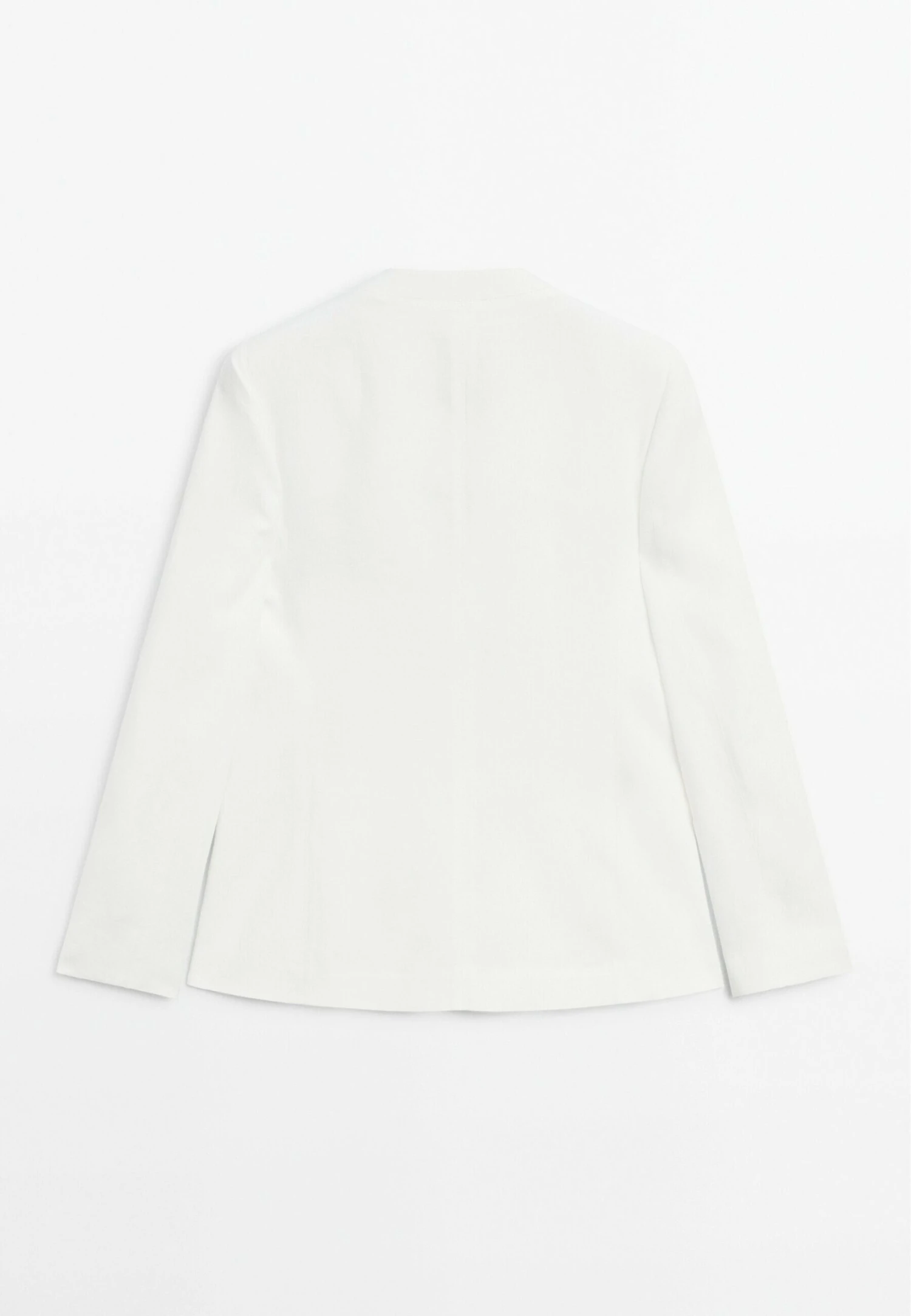 Massimo Dutti BUTTONED LAPEL COLLAR - Blazer - WHITE 9 Massimo Dutti BUTTONED LAPEL COLLAR - Blazer - WHITE - Image 7