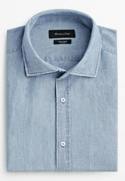 Massimo Dutti Chambray - Shirt - Light Blue -Massimo Dutti Shop 4e1343bb37d446bf8e4068f1b296888c