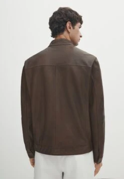 Massimo Dutti Leather Jacket - Brown -Massimo Dutti Shop 4e32d74f0e5249419c748751e02da7fc