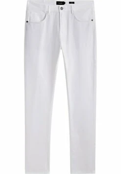 Massimo Dutti Slim Fit Textured Effect - Trousers - White -Massimo Dutti Shop 4e38e88e4747470e8b5154e8b644b540