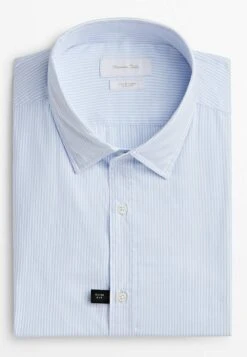 Massimo Dutti Micro Striped Oxford- Shirt - Light Blue -Massimo Dutti Shop 4e52fe6515d140829c811e2ce1ef8c47