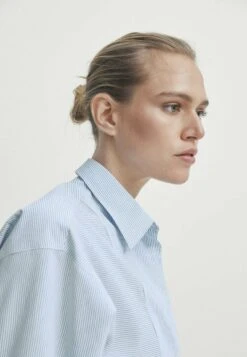 Massimo Dutti Striped With Chest Detailing - Button-Down Blouse - Light Blue 13 Massimo Dutti Striped With Chest Detailing - Button-Down Blouse - Light Blue -Massimo Dutti Shop 4e569f2d42bd4c6f96765e60a361b149