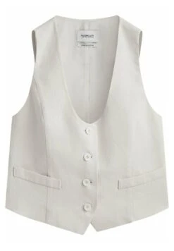Massimo Dutti Cropped Waxed - Waistcoat