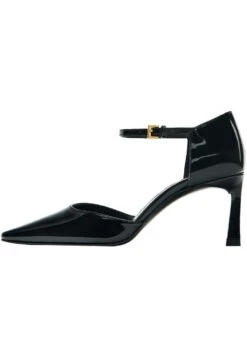 Massimo Dutti Patent- Classic Heels - Black