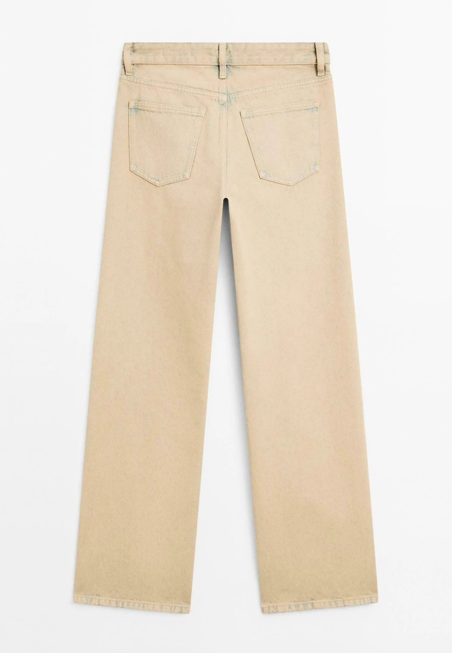 Massimo Dutti MID-RISE WIDE-LEG - Loose Jeans - Beige 8 Massimo Dutti MID-RISE WIDE-LEG - Loose Jeans - Beige - Image 6