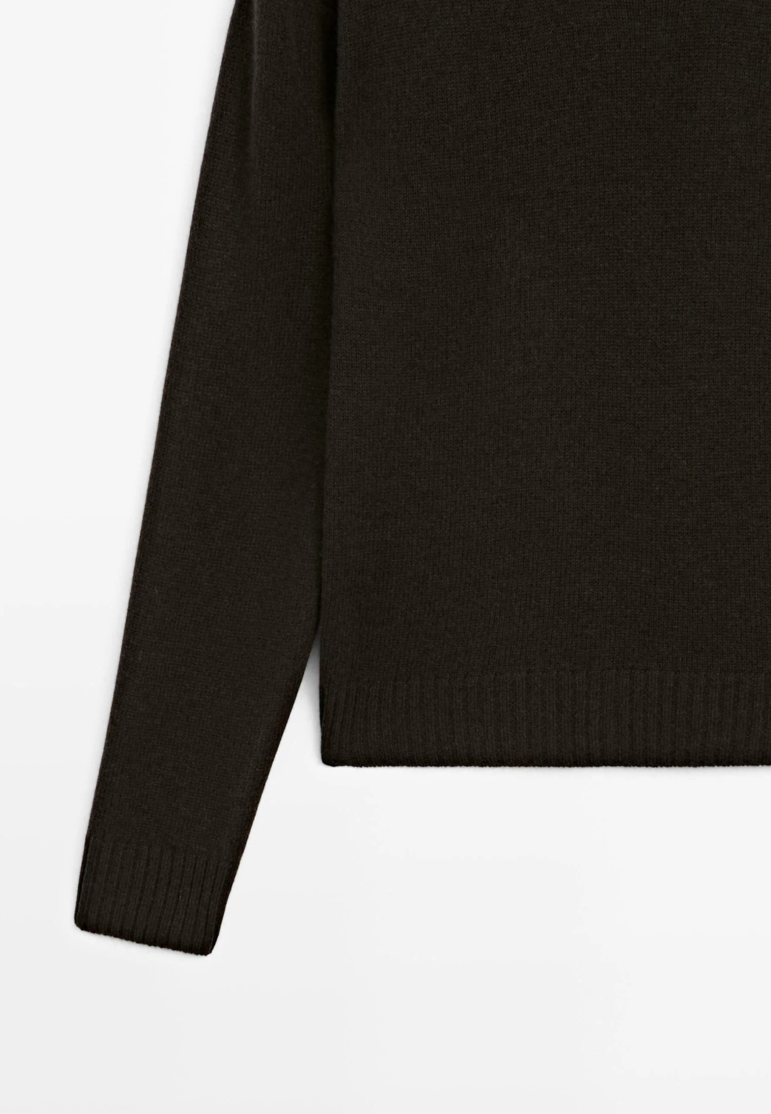 Massimo Dutti RIBBED CREW NECK - Jumper - Dark Brown 11 Massimo Dutti RIBBED CREW NECK - Jumper - Dark Brown - Image 9