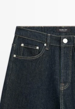 Massimo Dutti STRAIGHT-LEG HIGH-WAIST - Straight Leg Jeans - Dark Blue -Massimo Dutti Shop 4eadc5ff860c4b51a91d9c9bc1446211