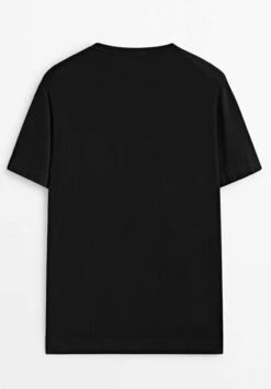 Massimo Dutti Short Sleeve- Basic T-Shirt - Black -Massimo Dutti Shop 4eb21338bccf4fac84e9162ec00a8a13