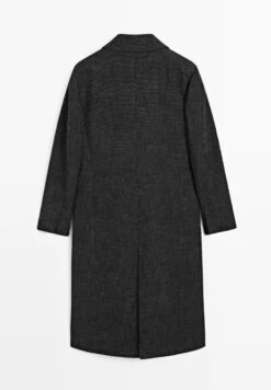 Massimo Dutti LONG HERRINGBONE - Classic Coat - Grey -Massimo Dutti Shop 4eb6807514c0465baf1e8a71980e94a7