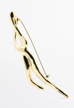 Massimo Dutti Brooch - Silver-coloured -Massimo Dutti Shop 4f02a2a1e59547b5920cbdd05b2ad9bb