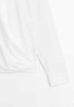Massimo Dutti GARMENT WITH DRAPED ASYMMETRIC HEM - Blouse - White -Massimo Dutti Shop 4f031bd374a24bf0b4d60ec86bfda408
