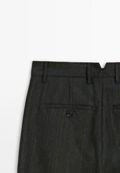 Massimo Dutti STRIPED WIDE-LEG - Trousers - Dark Grey 19 Massimo Dutti STRIPED WIDE-LEG - Trousers - Dark Grey -Massimo Dutti Shop 4f20aebcaf654965aa2ed279f2e919d2