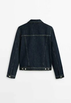 Massimo Dutti Trucker- Denim Jacket - Blue Black Denim -Massimo Dutti Shop 4f8cc86b1bd443a497420e36755fb1fd