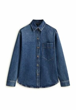 Massimo Dutti Mid Wash With Pocket - Denim Jacket - Stone Blue Denim -Massimo Dutti Shop 4fa3d0dae2064d6a980e071e9c8458f1