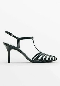 Massimo Dutti Finish Heeled Cage - Studio - Classic Heels - Black -Massimo Dutti Shop 4faed7d6c20c4ea9869b3f939eabe6aa