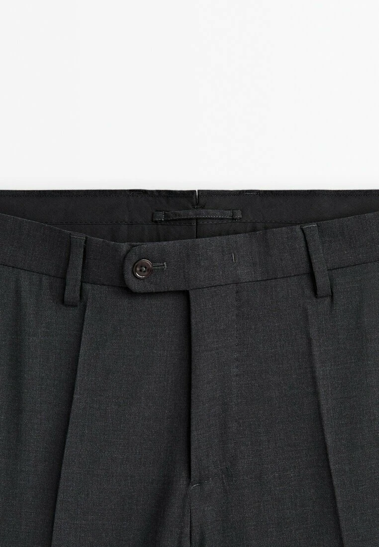 Massimo Dutti Plain Blend- Suit Trousers - Dark Grey 12 Massimo Dutti Plain Blend- Suit Trousers - Dark Grey - Image 10