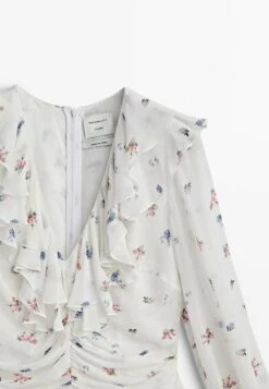 Massimo Dutti Studio - Long Floral Print With Ruffles - Maxi Dress - White 21 Massimo Dutti Studio - Long Floral Print With Ruffles - Maxi Dress - White -Massimo Dutti Shop 4fd0705d3715466294715003dcaa4e1c