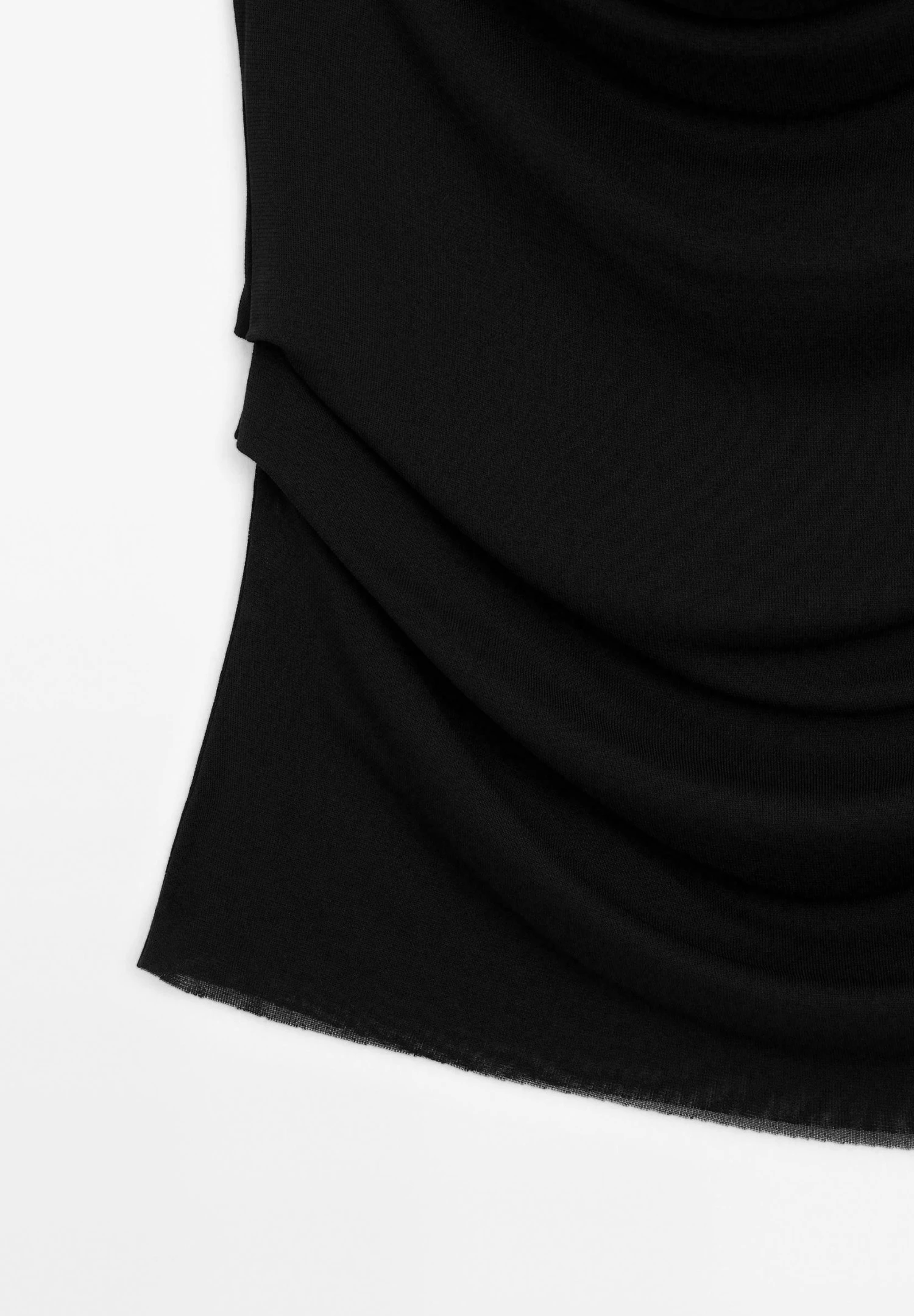 Massimo Dutti FLOWING DRAPED NECK - Top - Black 13 Massimo Dutti FLOWING DRAPED NECK - Top - Black - Image 11