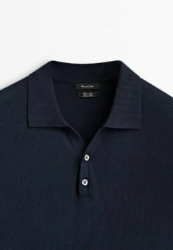 Massimo Dutti With V-Neck And Buttons - Polo Shirt - Blue 20 Massimo Dutti With V-Neck And Buttons - Polo Shirt - Blue -Massimo Dutti Shop 5002358dfaaf4845945bbb6e09ff755c