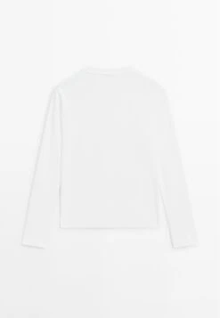 Massimo Dutti INTERLOCK LONG SLEEVE - Long Sleeved Top - Black -Massimo Dutti Shop 5006434a5833457aaded46b63d64039d 1