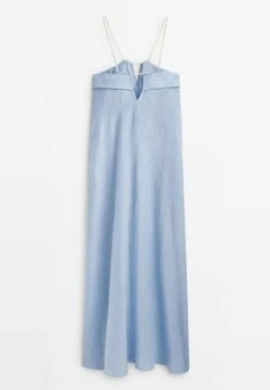 Massimo Dutti Long With Neckline And Cord Straps- Day Dress - Light Blue 11 Massimo Dutti Long With Neckline And Cord Straps- Day Dress - Light Blue -Massimo Dutti Shop 5013b8049dce47eeaffedff3bc3d08cf