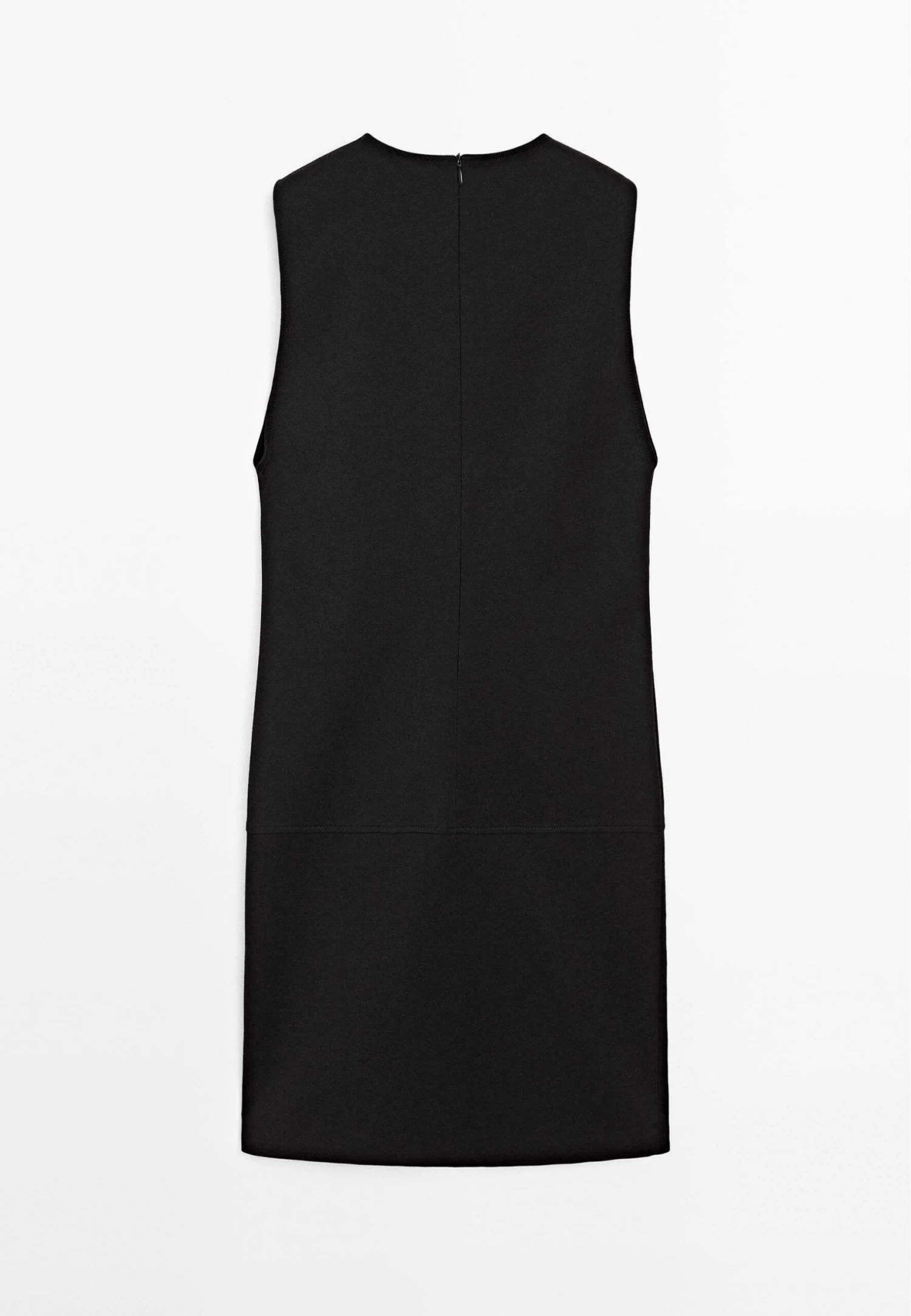 Massimo Dutti SHORT SLEEVELESS ROUND NECK - Day Dress - Black 9 Massimo Dutti SHORT SLEEVELESS ROUND NECK - Day Dress - Black - Image 7