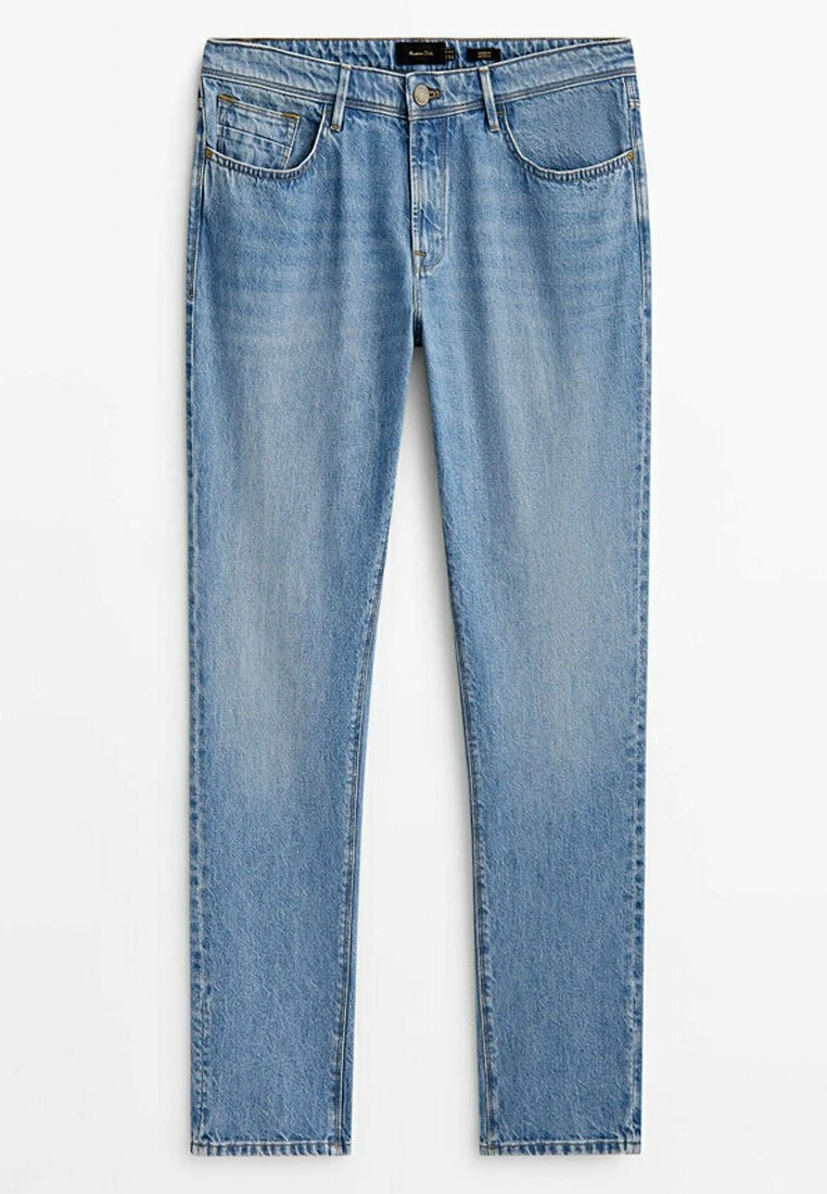 Massimo Dutti Tapered Fit Mid Bleach- Slim Fit Jeans - Blue 13 Massimo Dutti Tapered Fit Mid Bleach- Slim Fit Jeans - Blue - Image 11