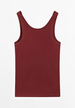 Massimo Dutti STRAPPY ROUND NECK - Top - Red -Massimo Dutti Shop 507b6807d5d844b1acad11737179a29b