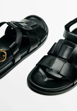 Massimo Dutti With Wide Straps - Sandals - Black -Massimo Dutti Shop 50a028d4cc98468dba41775082ad71df
