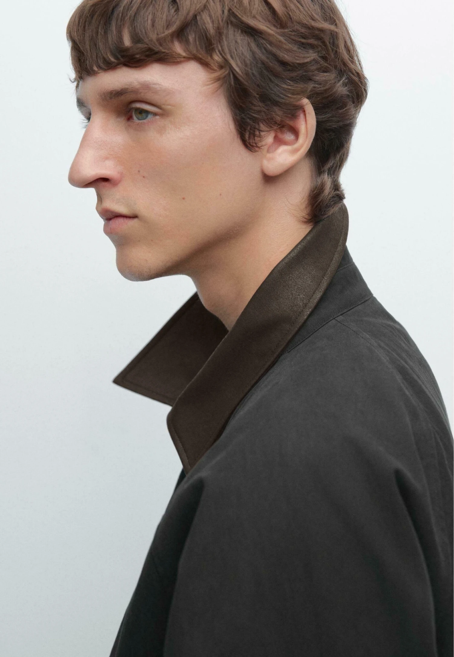 Massimo Dutti CONTRAST COLLAR WITH BUTTONS - Light Jacket - Dark Blue 6 Massimo Dutti CONTRAST COLLAR WITH BUTTONS - Light Jacket - Dark Blue - Image 4