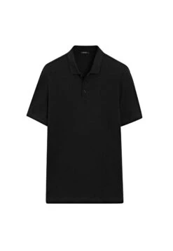 Massimo Dutti SHORT SLEEVE POLO NECK - Polo Shirt - Black -Massimo Dutti Shop 50a9a063dc244a84811ccd612379e1be