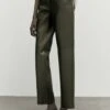 Massimo Dutti Nappa - Leather Trousers - Khaki -Massimo Dutti Shop 50aa95056d8d4afb949eb7630f485371