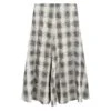 Massimo Dutti LONG FLARED CHECK - Maxi Skirt - Grey -Massimo Dutti Shop 50d8f77ce9d84310b34f27477493c202