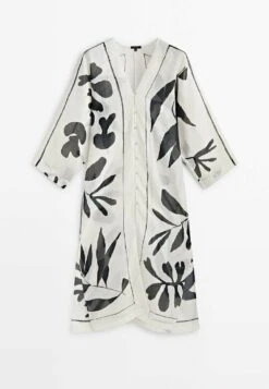 Massimo Dutti Print - Shirt Dress - White -Massimo Dutti Shop 50d96b7247fd49b284794be46568ee0d