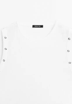 Massimo Dutti CREW NECK WITH EYELET DETAIL - Top - White 19 Massimo Dutti CREW NECK WITH EYELET DETAIL - Top - White -Massimo Dutti Shop 512070710ceb434db4ab609581f9a869