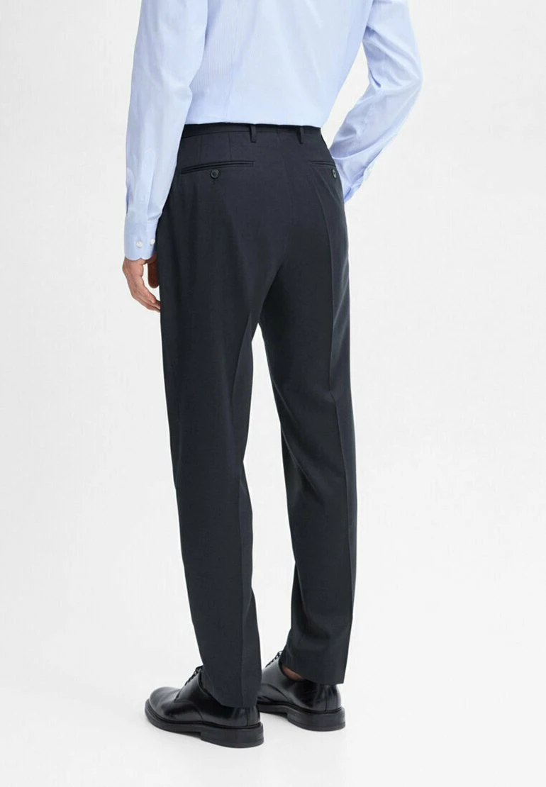 Massimo Dutti PLAIN - Suit Trousers - Dark Blue 5 Massimo Dutti PLAIN - Suit Trousers - Dark Blue - Image 3