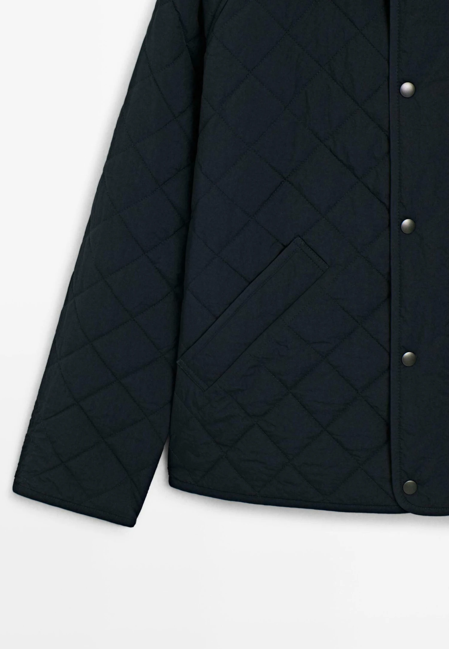 Massimo Dutti LIGH PADDING WITH CORDUROY COLLAR - Light Jacket - Dark Blue 11 Massimo Dutti LIGH PADDING WITH CORDUROY COLLAR - Light Jacket - Dark Blue - Image 9