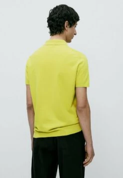 Massimo Dutti Short Sleeve- Polo Shirt - Neon Yellow -Massimo Dutti Shop 5194974f0ca743c8a7bfae5cff411364