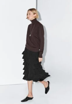 Massimo Dutti RUFFLED MIDI - A-line Skirt - Black 13 Massimo Dutti RUFFLED MIDI - A-line Skirt - Black -Massimo Dutti Shop 5194b67101ab4d8894c50bd8e3b5e587